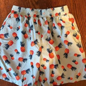 Pineapple Print Men's Swim Shorts